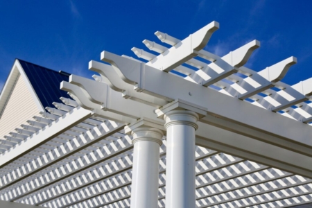 vinyl pergola, featured in handmaid's tale, Crystal Beach